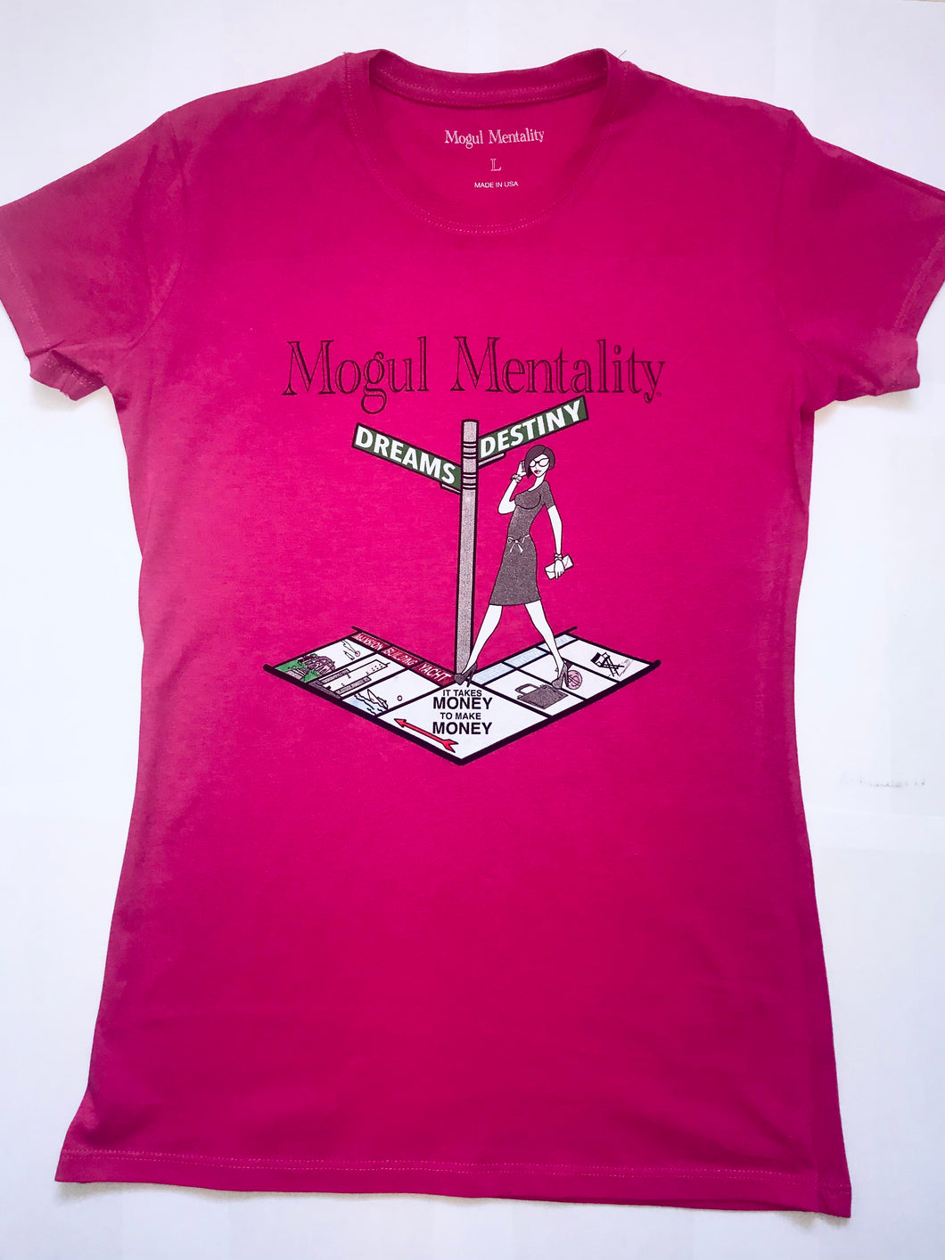 Ladies Mogul Mentality Legacy T-Shirt - Pink